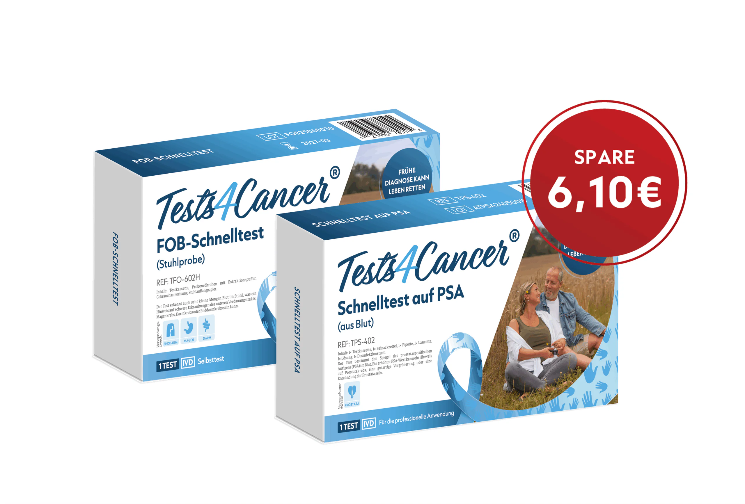 FOB (Magen-Darm-Trakt) + PSA (Prostata)