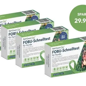 Schnelltest auf FOBU (Kotprobe) (Hund) 3 + 1 gratis