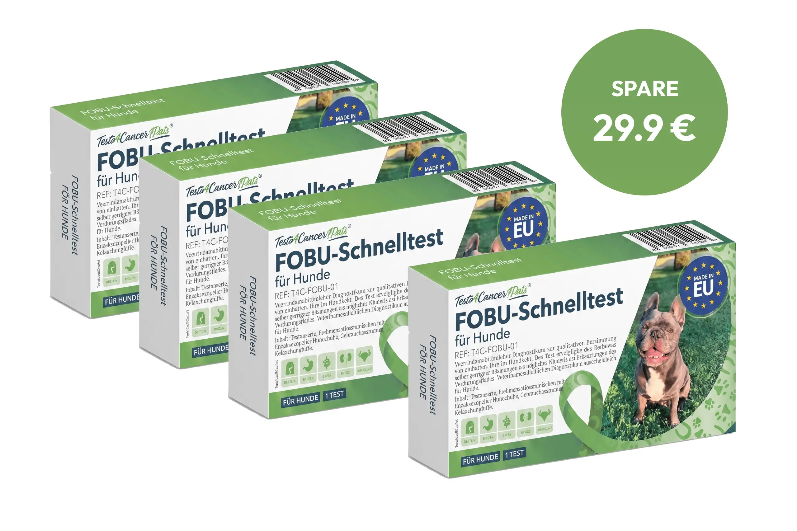 Schnelltest auf FOBU (Kotprobe) (Hund) 3 + 1 gratis